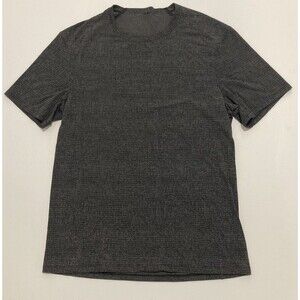 Lululemon In Mind Short Sleeve Performance Shirt Heathered Black Men’s Medium